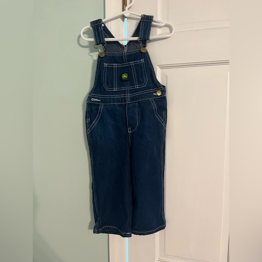 Boys John Deere Denim Overalls